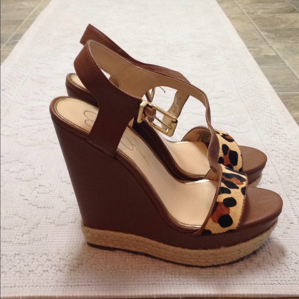Jessica Simpson platform wedge heels